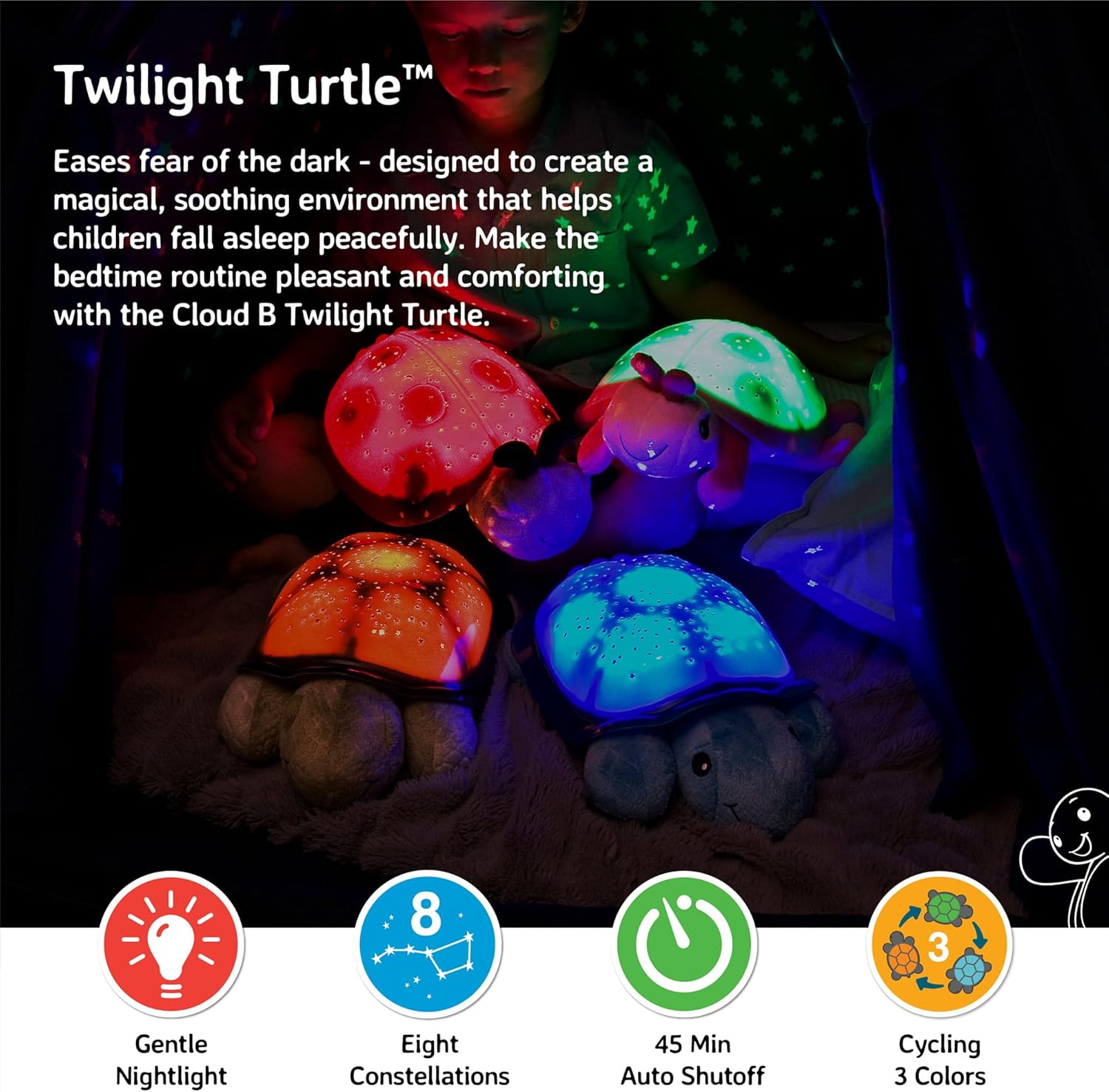 Twilight Turtle™ - Blue