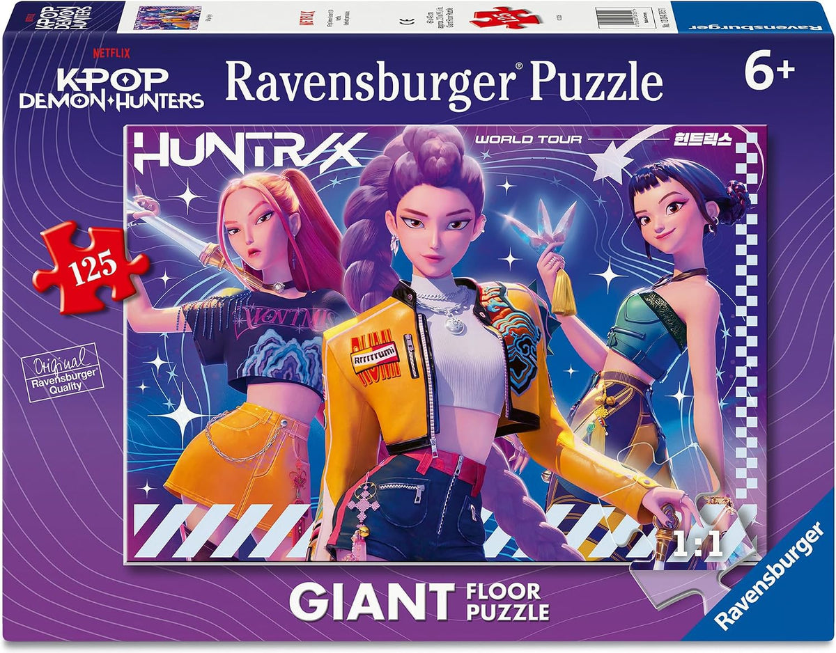 Ravensburger K-Pop Demon Hunters Giant Floor Puzzle - Toddler Puzzle with Large Pieces (Ages 4+)