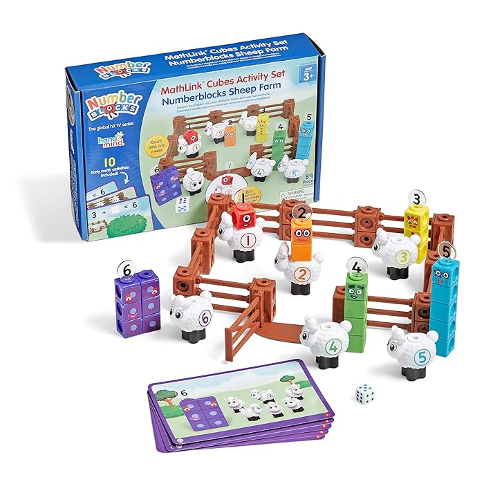 Hand 2 Mind MathLink® Cubes Activity Set Numberblocks® Sheep Farm — Bright  Bean Toys