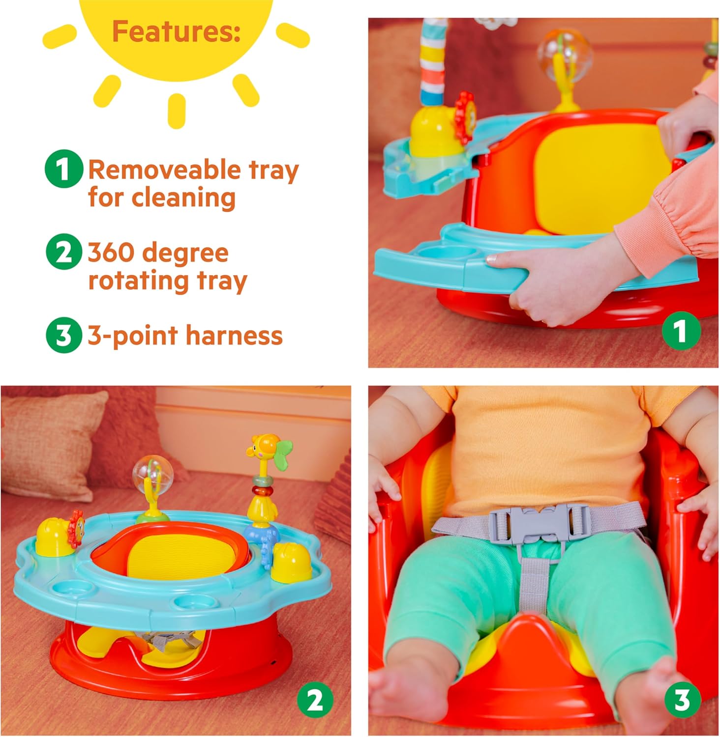 Bright Starts SuperSeat Playful Paradise 3-in-1 Seat