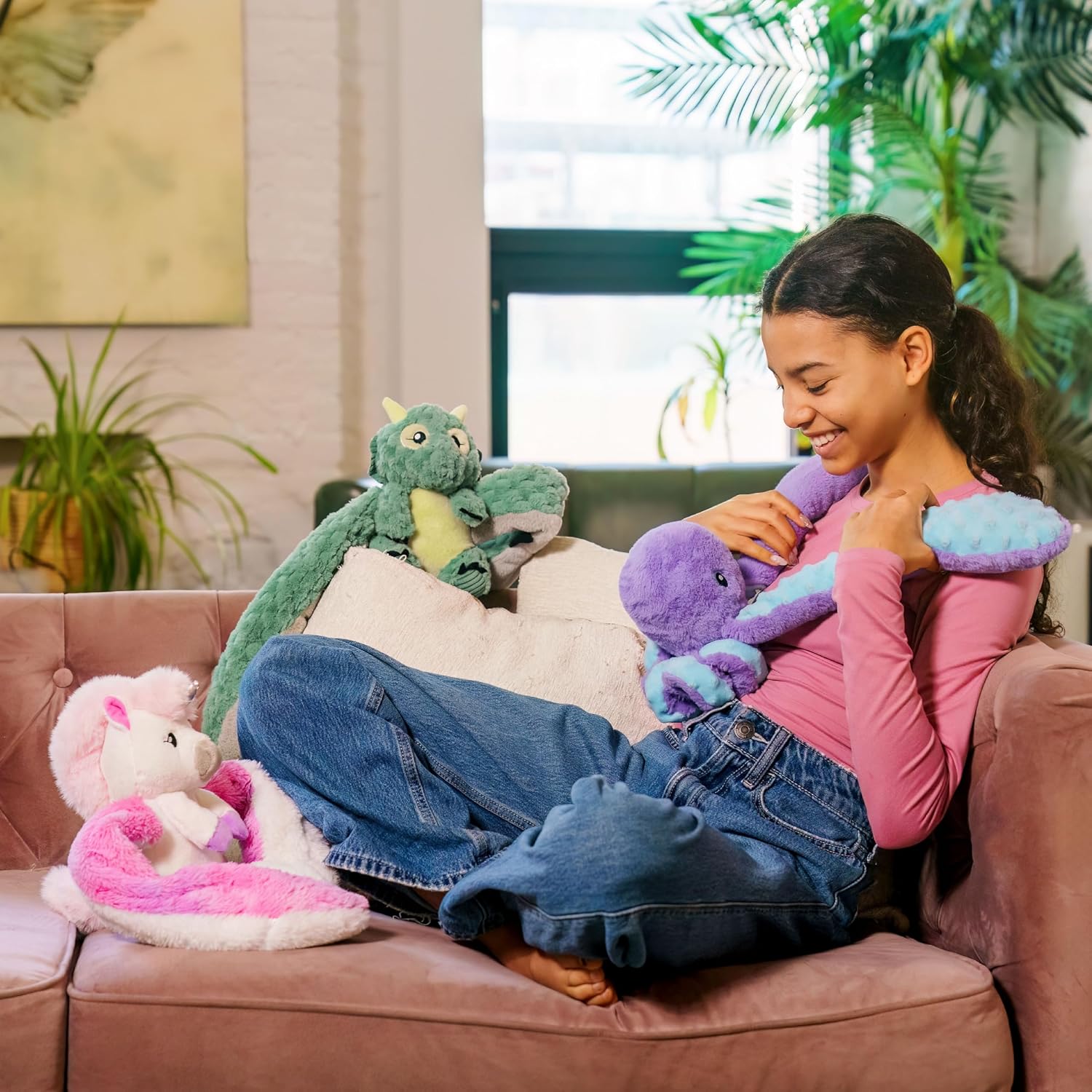Hugimals Indigo the Octopus – Weighted Stuffed Animal(Ages 2+)