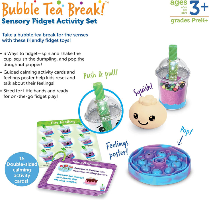 Learning Resources Bubble Tea Break! Sensory Fidget Activity Set