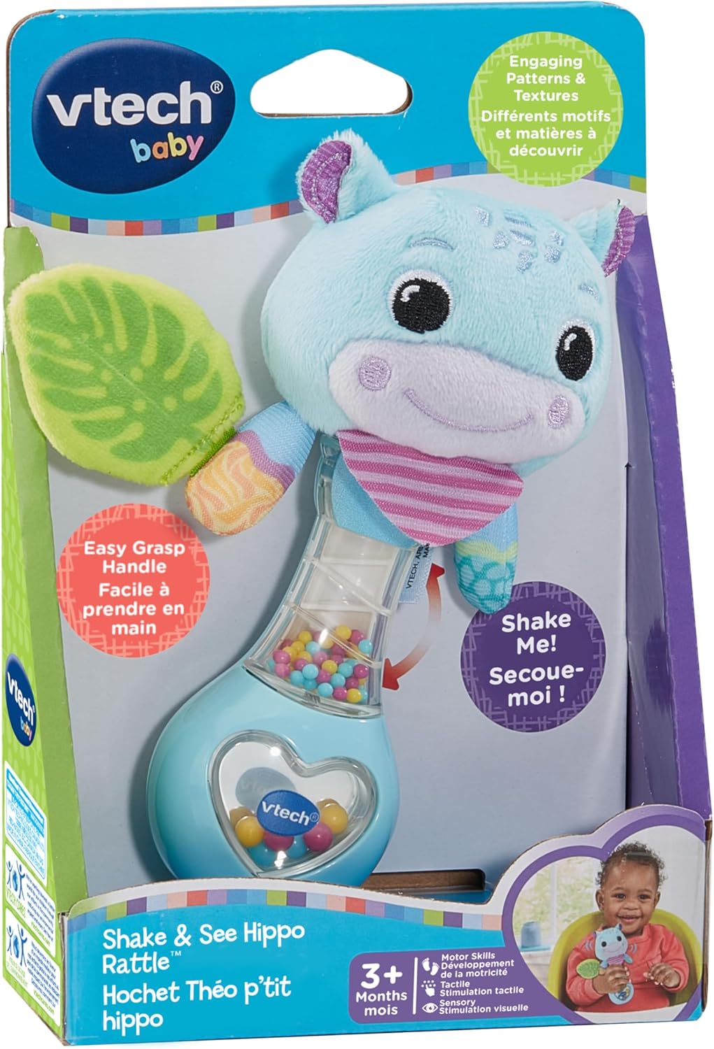 VTech Baby® Shake & See Hippo Rattle™ / Hochet Théo, p'tit hippo