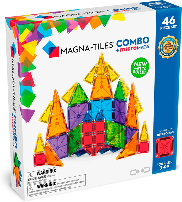 MAGNA-TILES Combo + microMAGS (46 Piece Set)