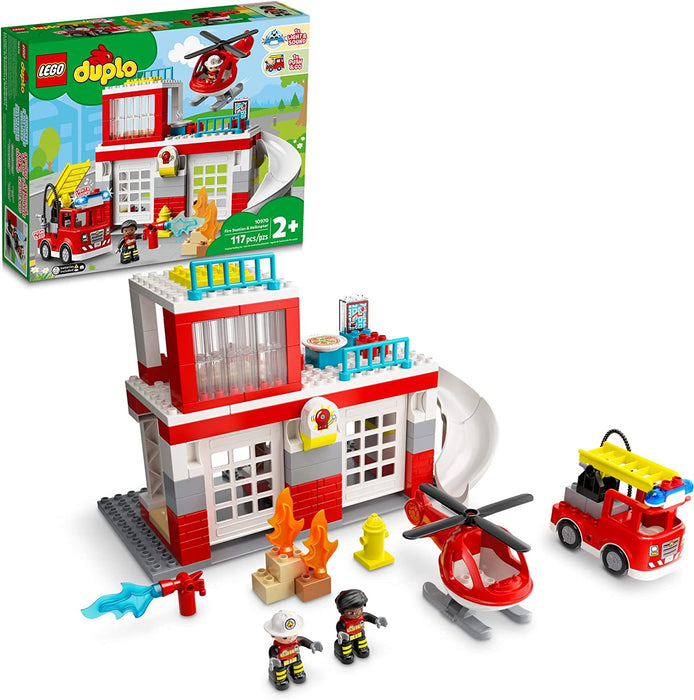 Lego Duplo Fire Station & Helicopter (10970)