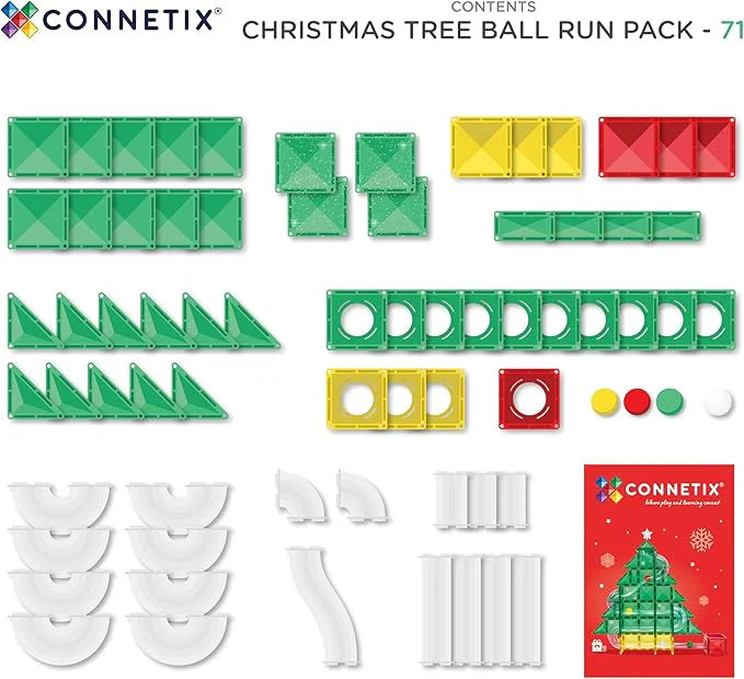 Connetix Christmas Ball Run Pack (71 Pieces)