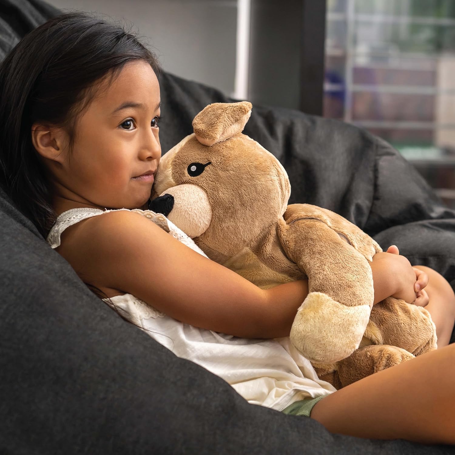 Hugimals Charlie the Puppy – 4.5 lb Weighted Stuffed Animal for Calm & Comfort (Ages 2+)