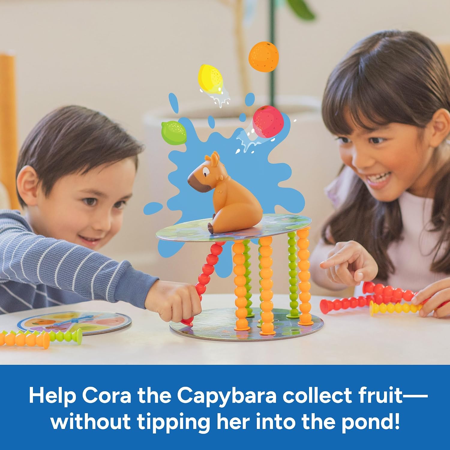 Educational Insights Snack or Splash Game – Capybara Balancing Family Game (Ages 4+, 2–4 Players)