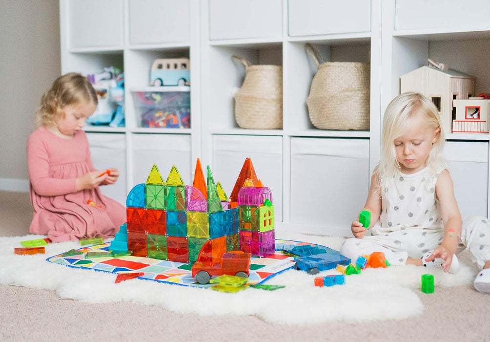 MAGNA-TILES Storage Bin & Interactive Play-Mat