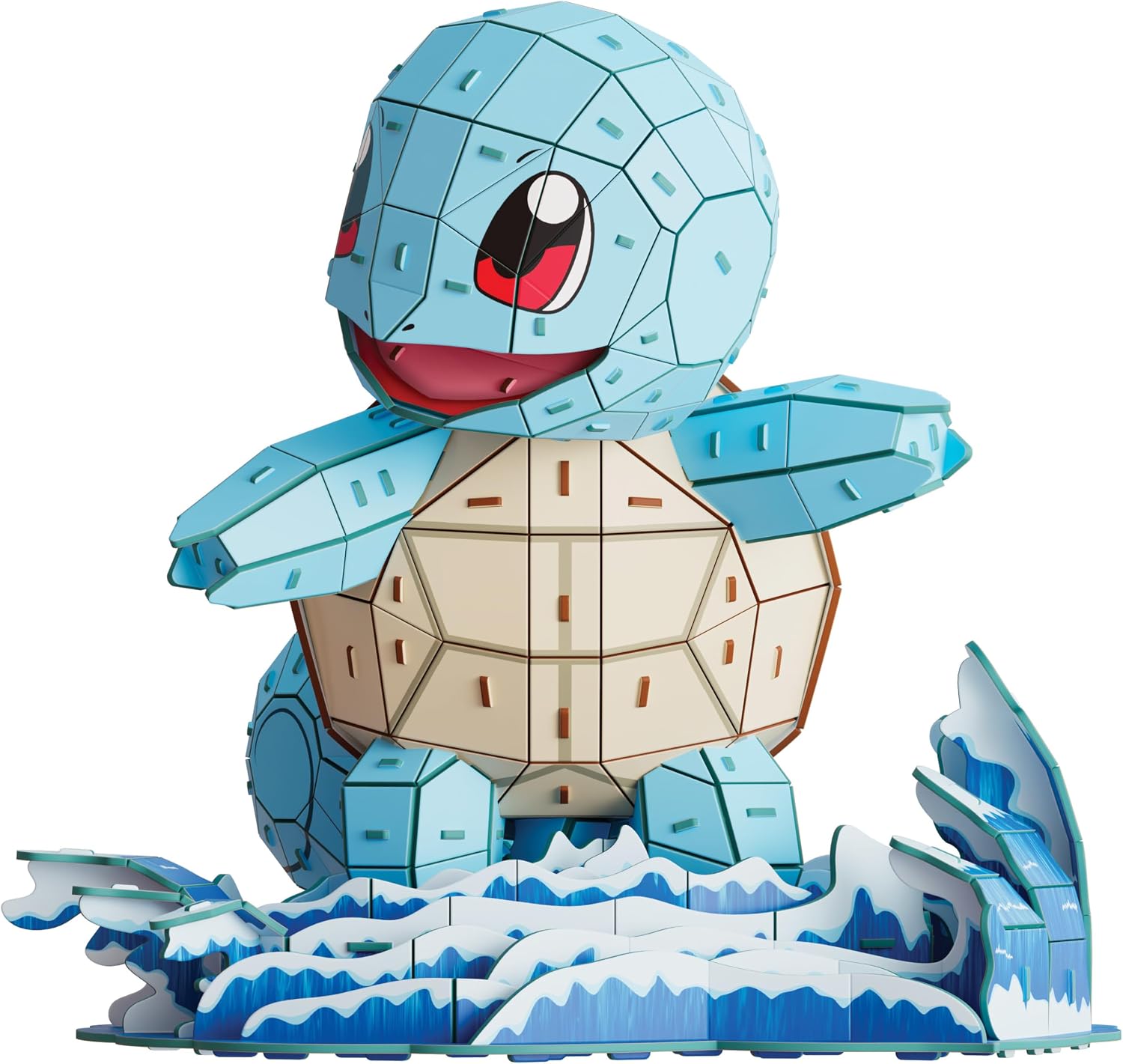 Spin Master 4D Build Pokémon 3D – Squirtle 180-Piece Kanto Starter 3D Model Kit Desk Décor (Ages 12+)