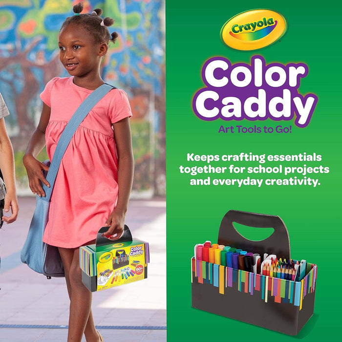Crayola Color Caddy 90 Art Tools in a Storage Caddy