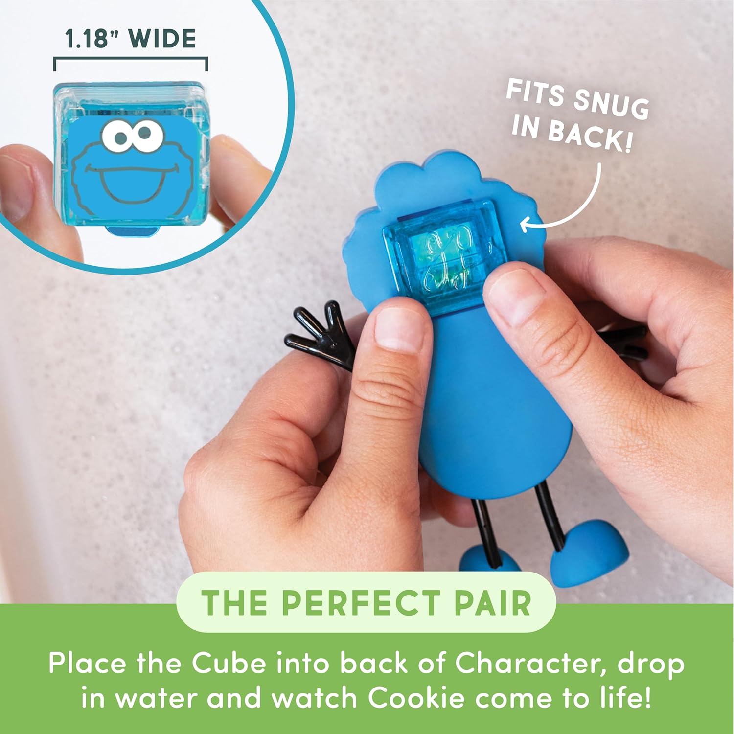 Glo Pals Licensed Light Up Cubes 4pk - Cookie Monster