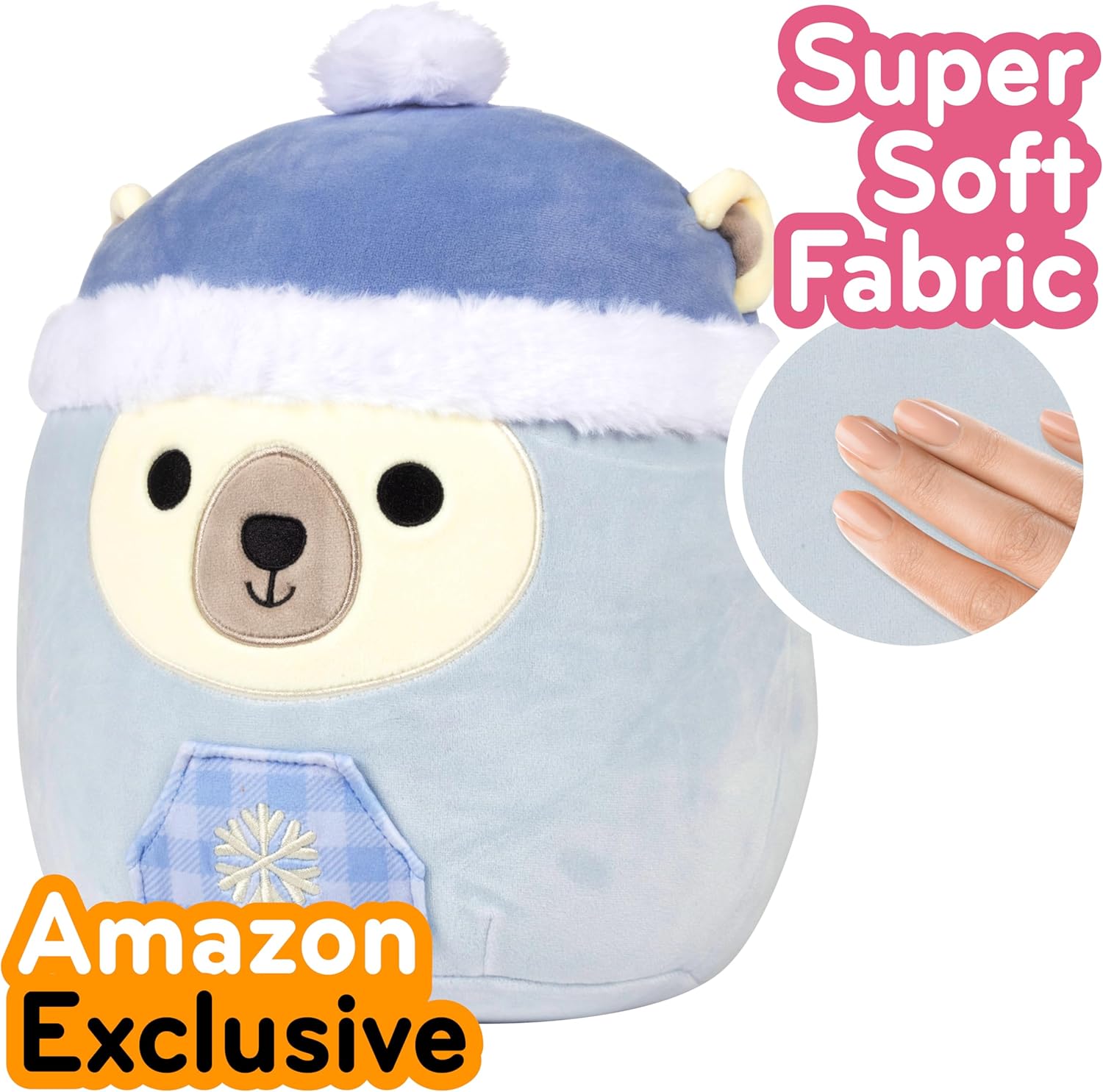 Squishmallows 5" Holiday Brooke the Polar Bear