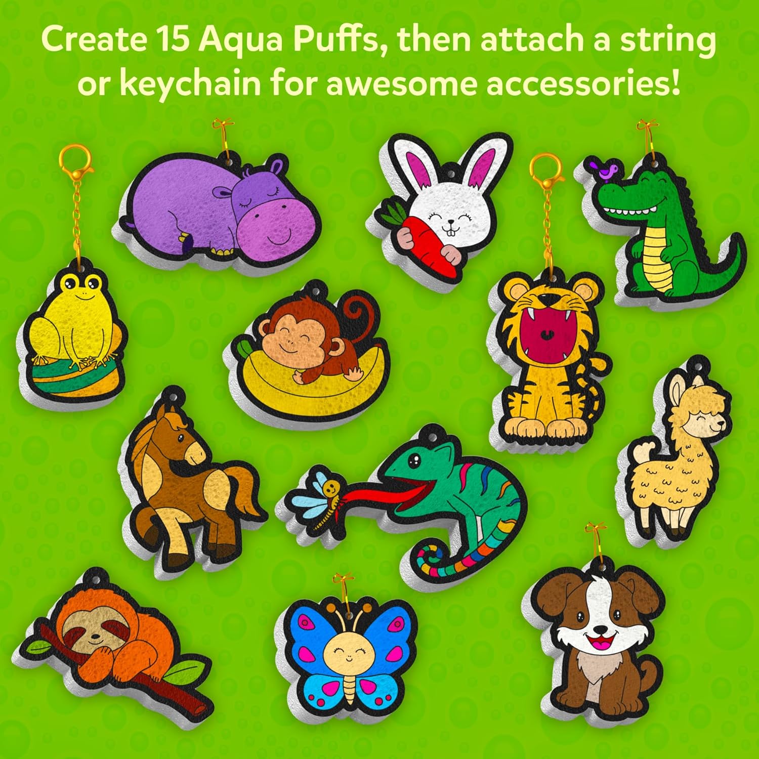 Skillmatics Aqua Puffs: Animals – Water-Activated Colour & Craft Activity