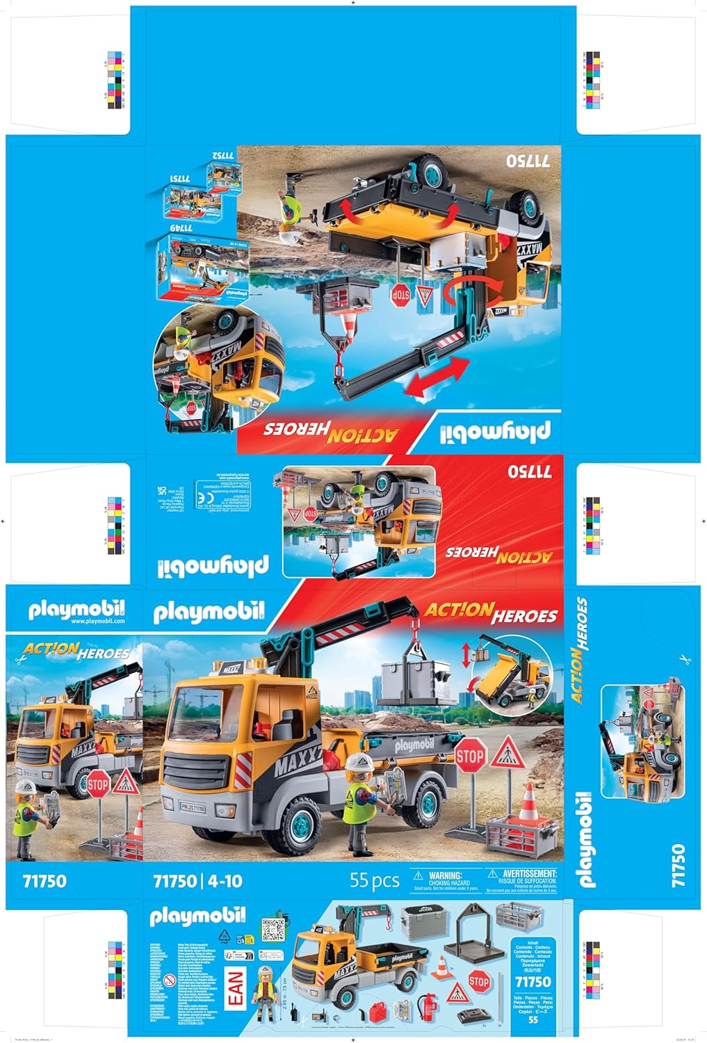 Playmobil Construction Truck with Crane (71750)