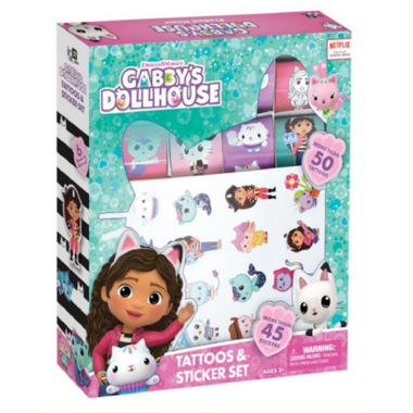 Gabby's Dollhouse Mosaic,Stickers & Tattoo sets — Bright Bean Toys