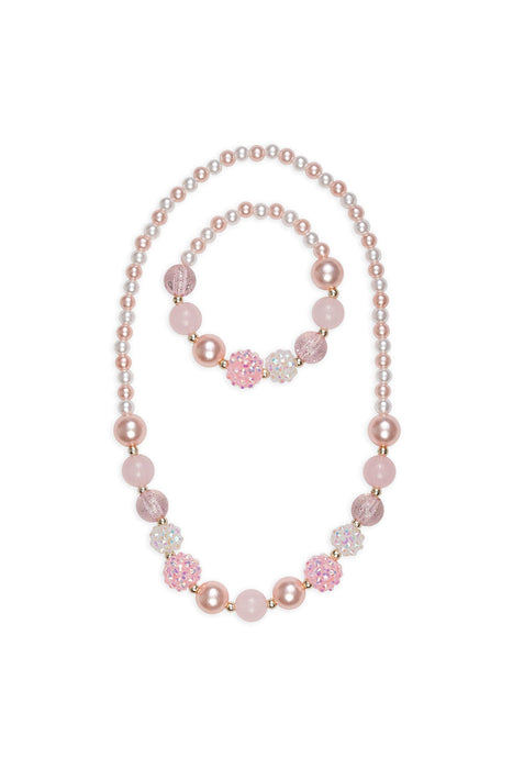 Great Pretenders Pinky Pearl Necklace & Bracelet Set