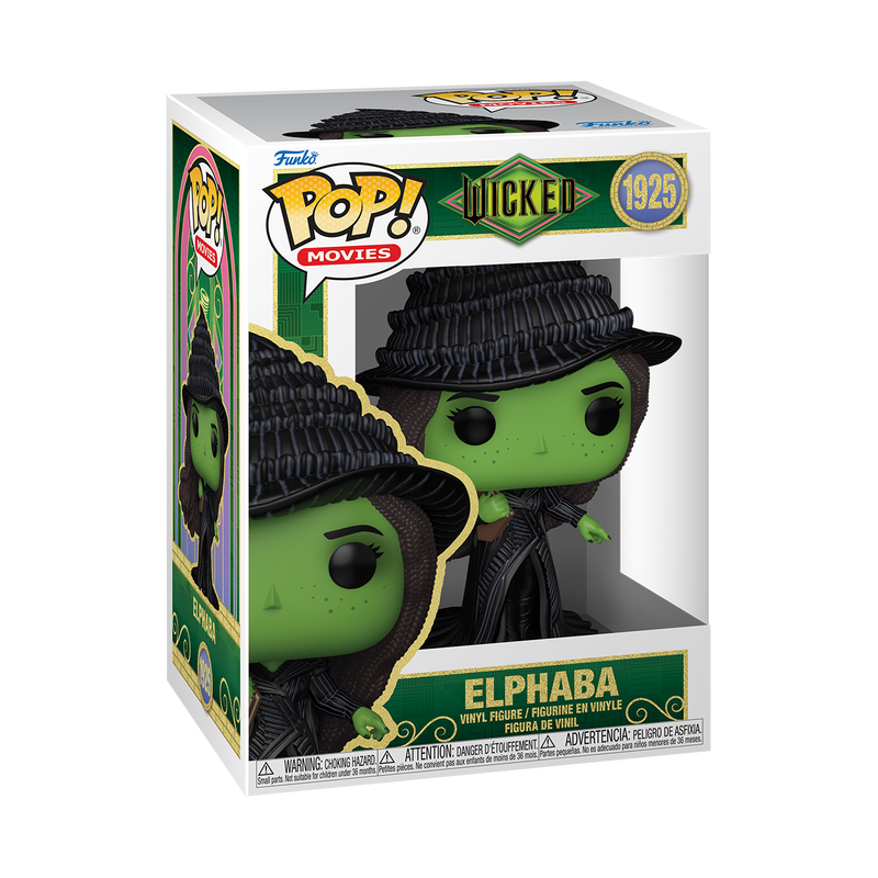 Funko Pop! Movies Wicked Part 2 – Elphaba with Grimmerie Spell Book Vinyl Figure (4 inches)