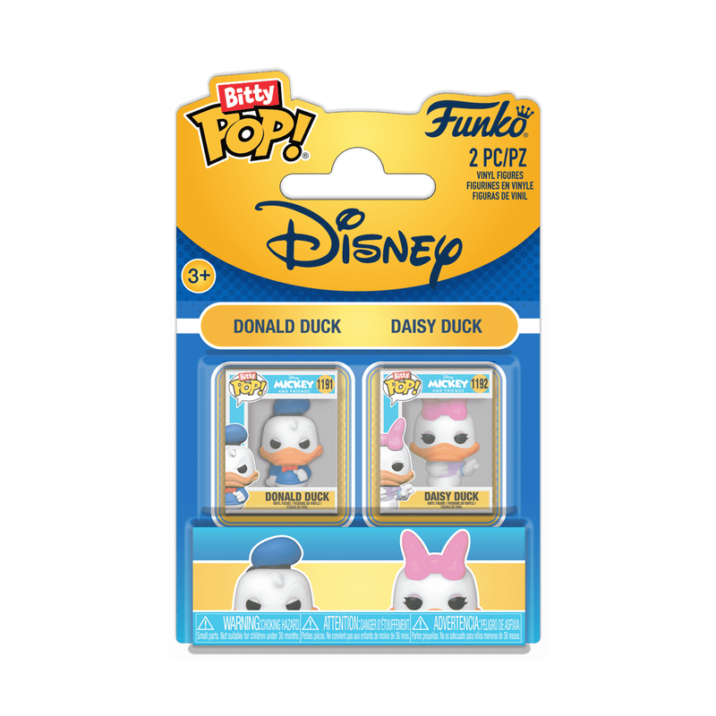 Funko Bitty Pop! Disney – Donald Duck & Daisy Duck 2-Pack Mini Vinyl Figures (Ages 3+)