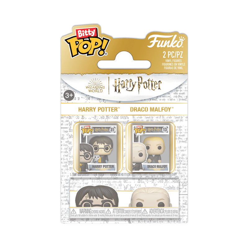 Funko Bitty Pop! Harry Potter – Harry Potter & Draco Malfoy 2-Pack Mini Vinyl Figures (Ages 3+)