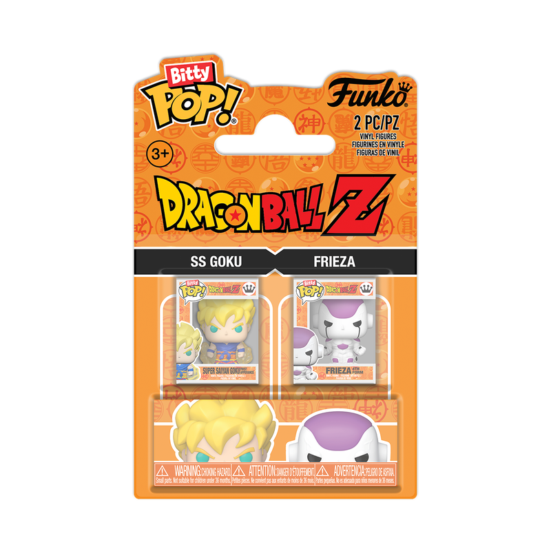 Funko Bitty Pop! Dragon Ball Z – Super Saiyan Goku & Frieza 2-Pack Mini Vinyl Figures (Ages 3+)