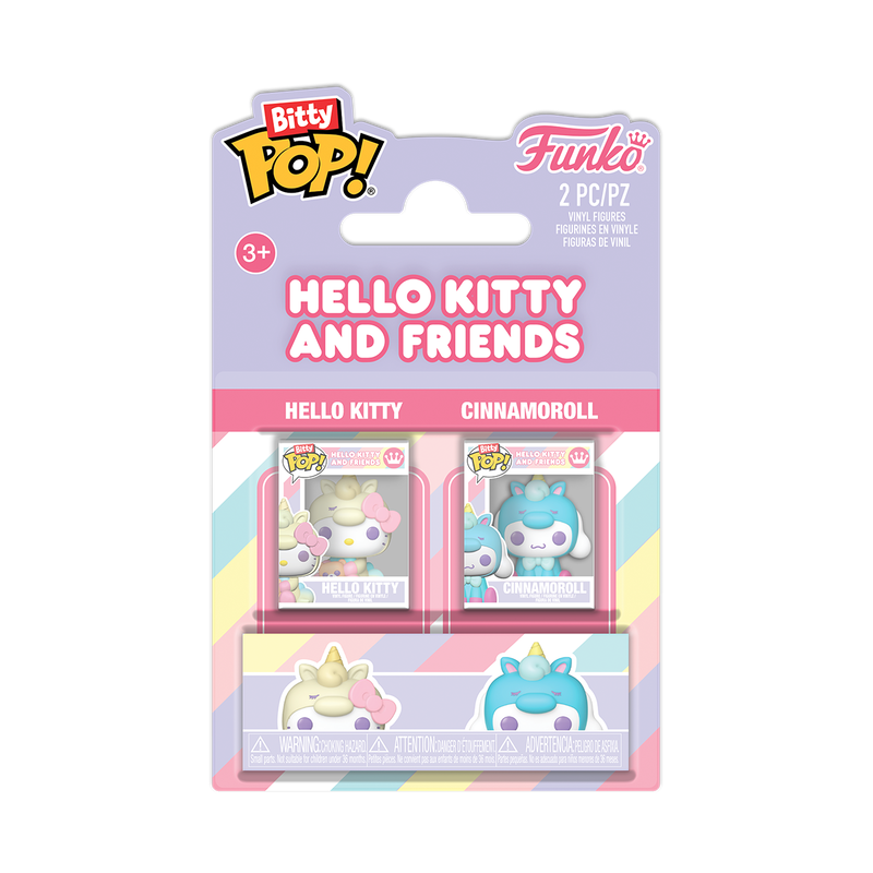 Funko Bitty Pop! Hello Kitty & Friends – Hello Kitty & Cinnamoroll 2-Pack Mini Vinyl Figures (Ages 3+)