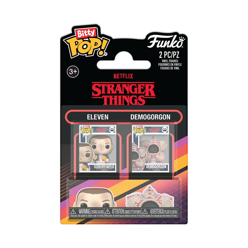 Funko Bitty Pop! Stranger Things – Eleven & Demogorgon 2-Pack Mini Vinyl Figures (Ages 3+)