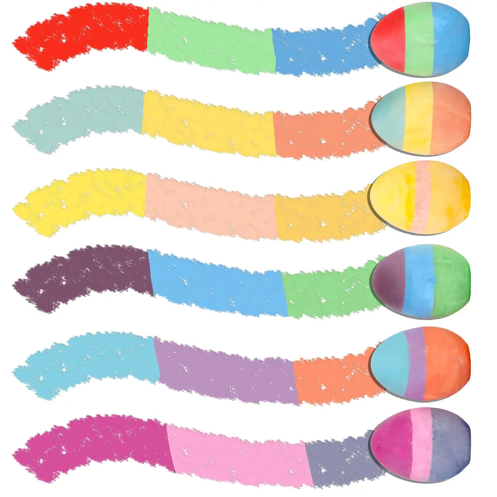 Kid Made Modern 3 Colored Egg Chalk - 12 pack