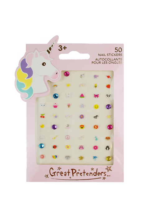 Great Pretenders Unicorn Nail Stickers, 50pcs