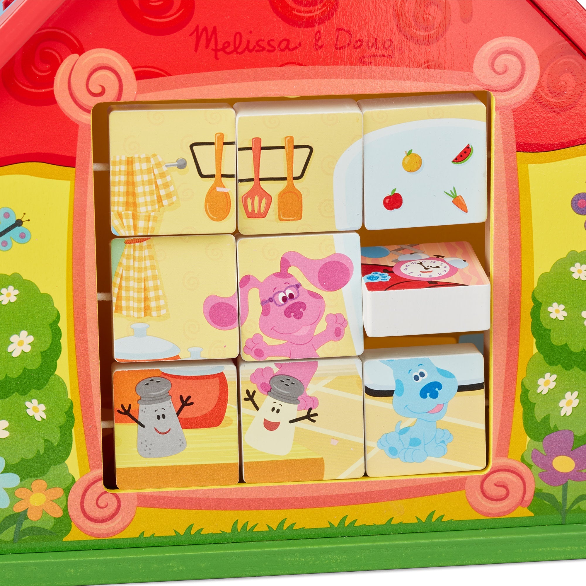 Melissa & Doug Blues Clues and You Wooden Take-Along House