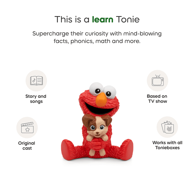 Tonies Sesame Street Elmo – Screen-Free Audio Tonie Figure for Kids (Ages 1+)
