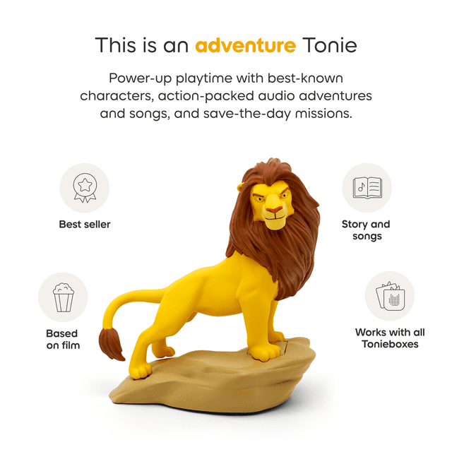 Tonies Disney The Lion King – Screen-Free Audio Tonie Figure with Stories & Songs for Kids (Ages 1+)