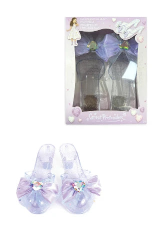 Great Pretenders Dancing Diva Lilac Dress-Up High Heels – Kids Play Heels (Ages 3+)