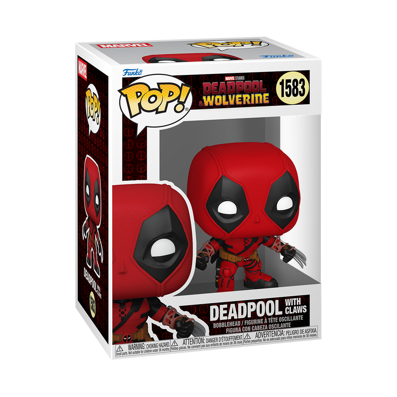Funko Pop! Marvel Deadpool & Wolverine – Deadpool with Claws Vinyl Figure (4 inches)