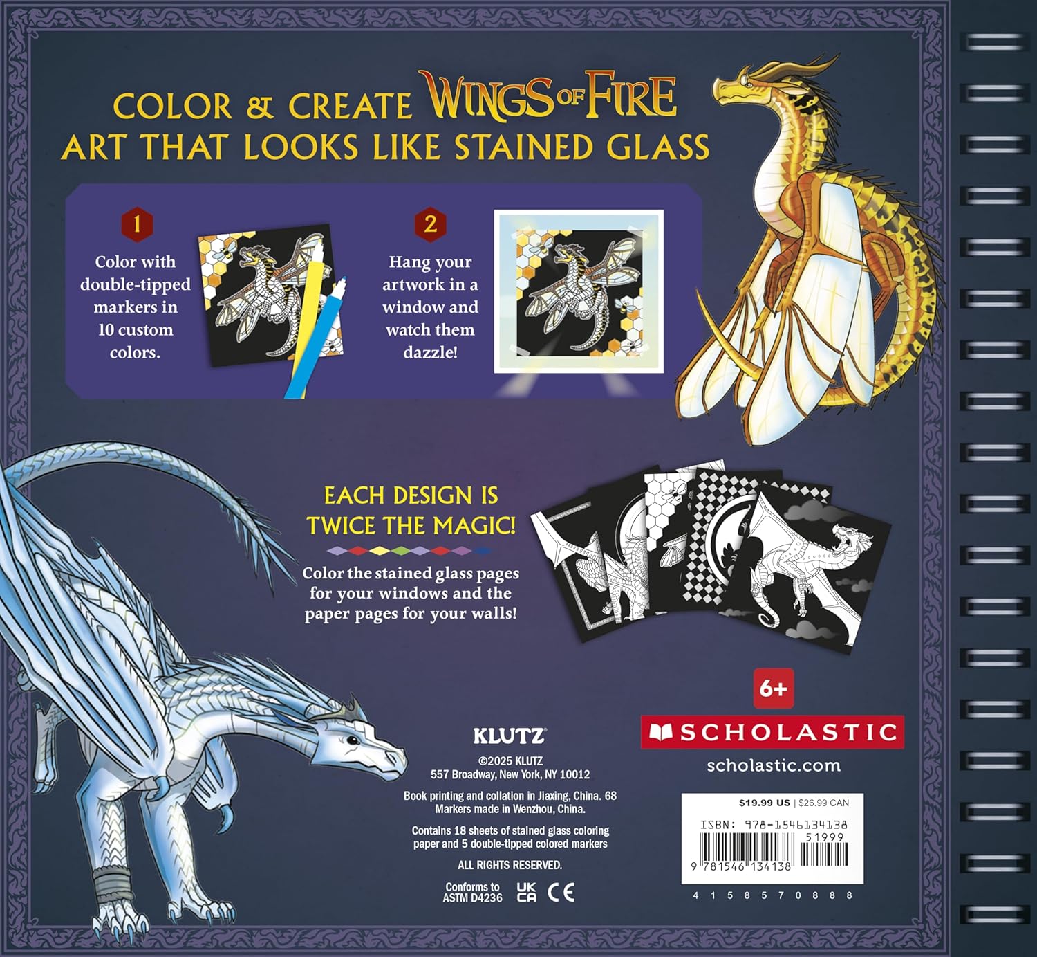 Klutz Wings of Fire Stained Glass Art