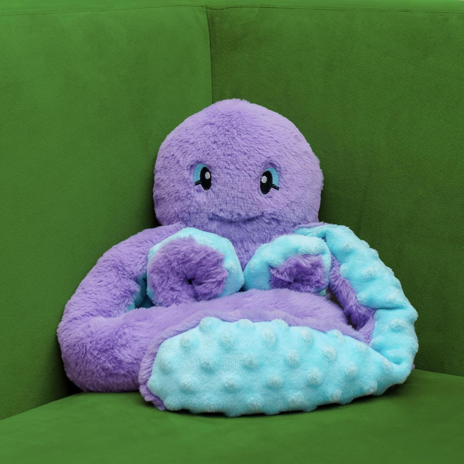 Hugimals Indigo the Octopus – Weighted Stuffed Animal(Ages 2+)