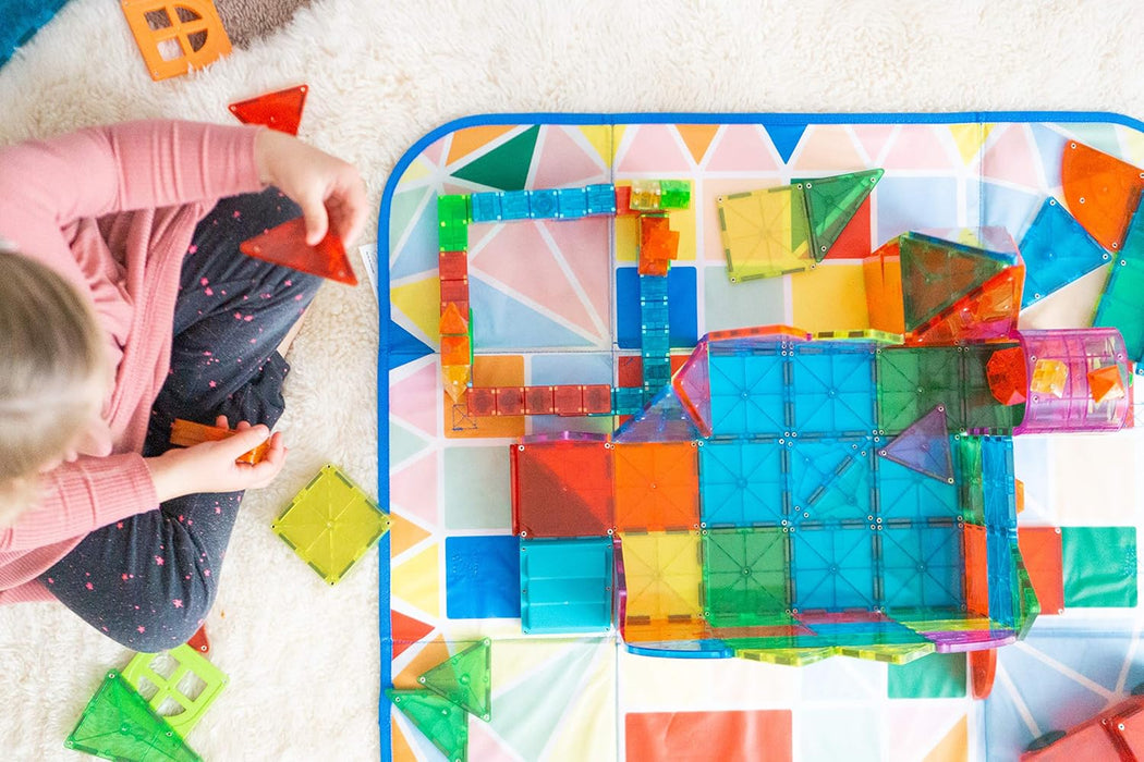 MAGNA-TILES Storage Bin & Interactive Play-Mat