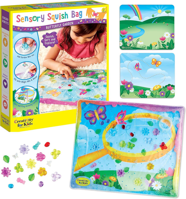 Creativity for Kids Sensory Squish Bag Butterfly Garden