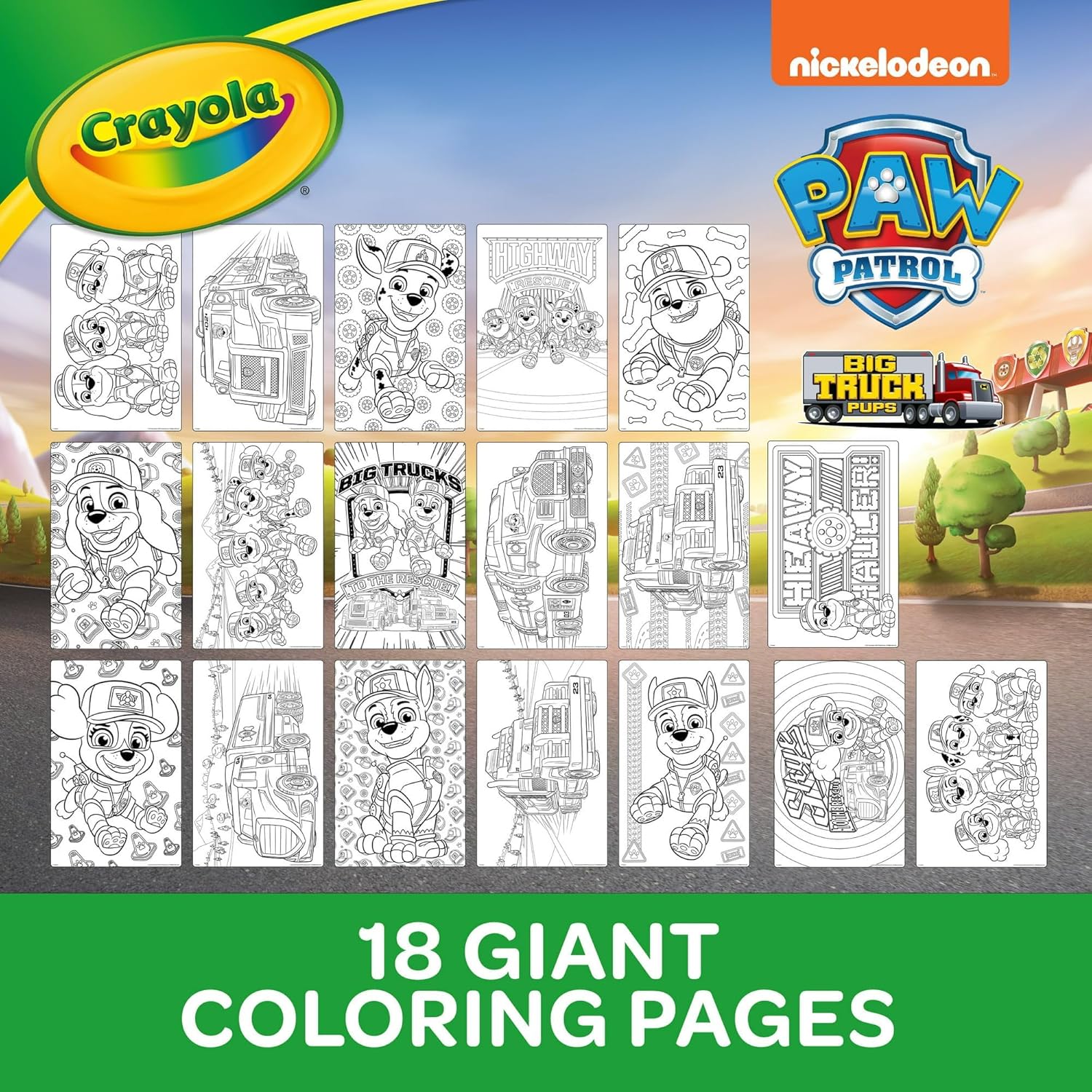 Crayola Giant Colouring Pages - Paw Patrol