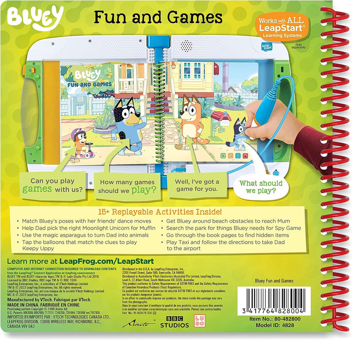 Leapfrog LeapStart® Level 1: Bluey Fun And Games — Bright Bean Toys