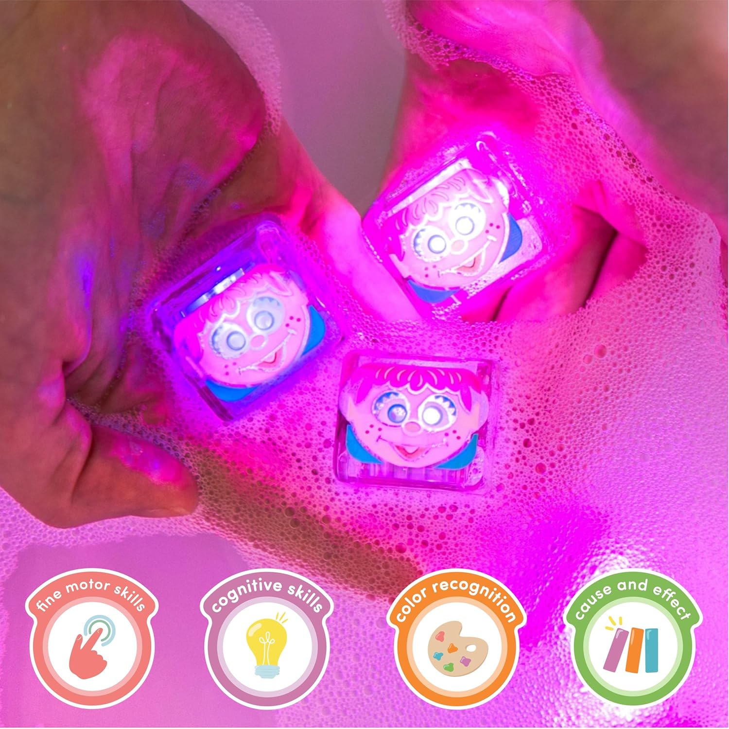 Glo Pals Licensed Light Up Cubes 4pk - Abby Cadabby