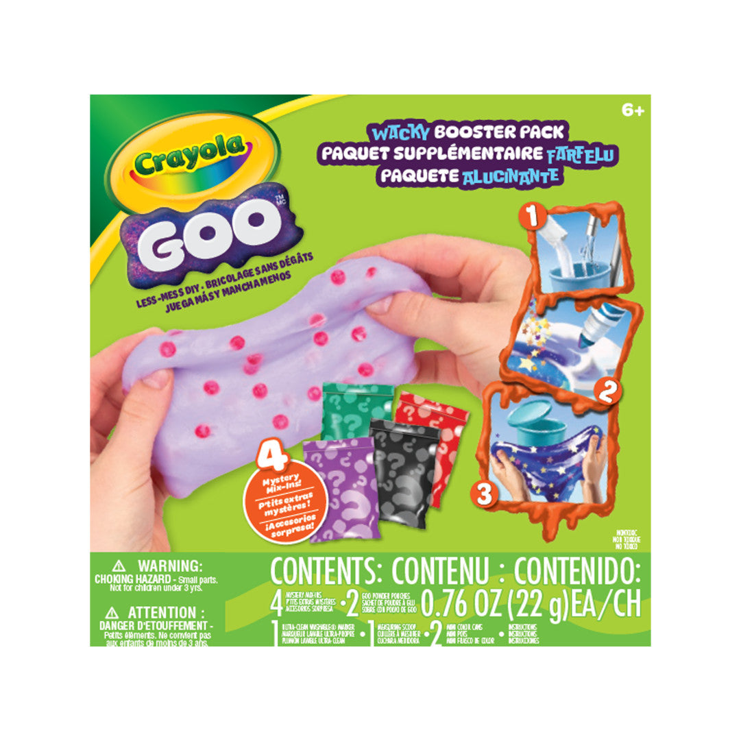 Crayola Goo Wacky Booster Pack – Sensory Slime & Texture Refill Kit for Kids