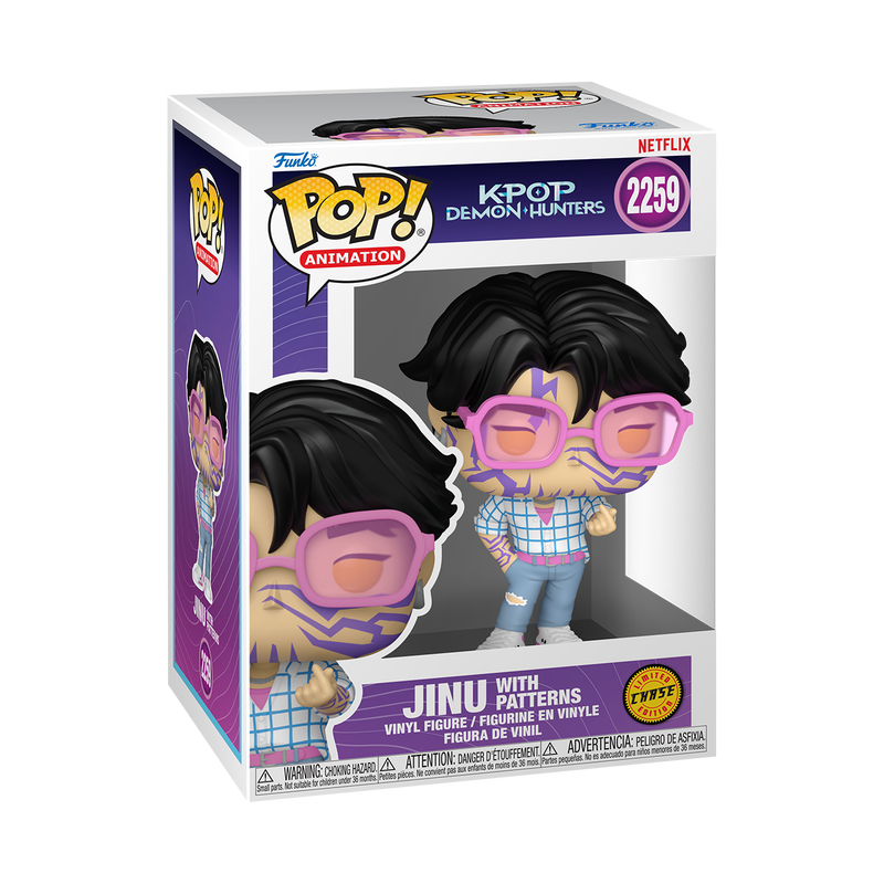 Funko Pop! Netflix K-Pop Demon Hunters – Jinu (Saja Boys) with Chase Vinyl Figure (4 inches)