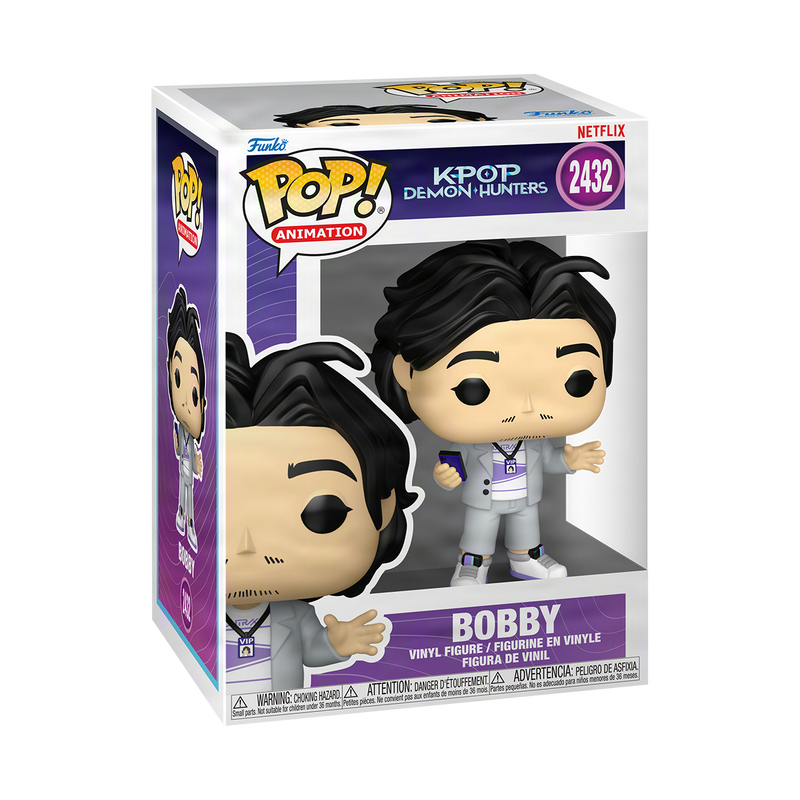 Funko Pop! Netflix K-Pop Demon Hunters – Bobby (HUNTR/X Manager) Vinyl Figure (4 inches)