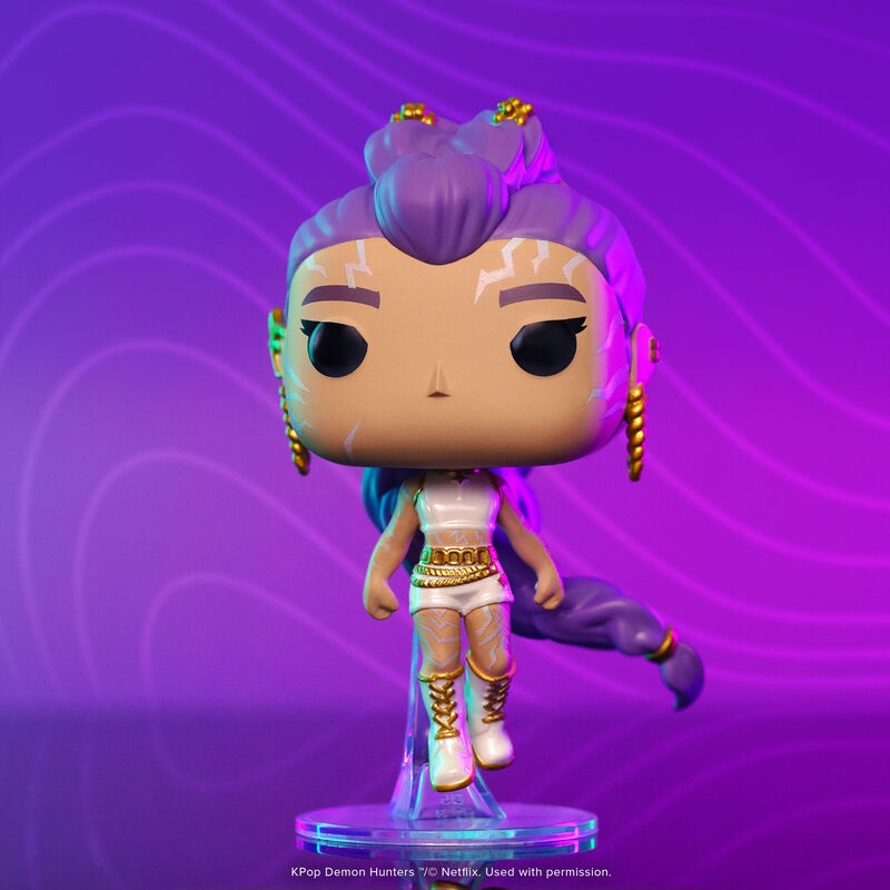 Funko Pop! Netflix K-Pop Demon Hunters – Rumi (HUNTR/X Leader) Glow-in-the-Dark with Chase Vinyl Figure (4 inches)