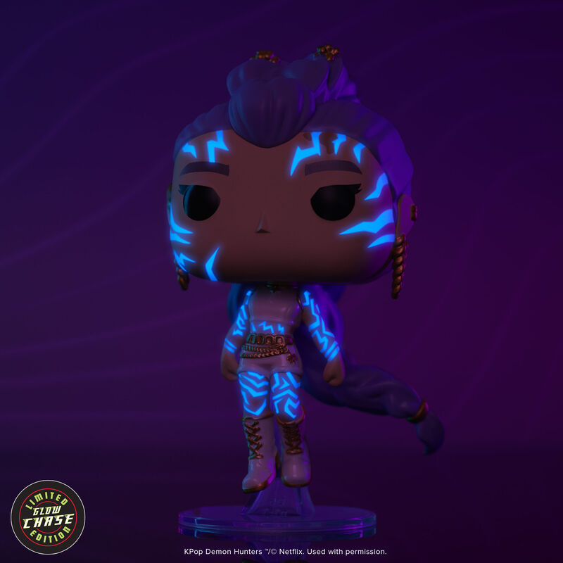 Funko Pop! Netflix K-Pop Demon Hunters – Rumi (HUNTR/X Leader) Glow-in-the-Dark with Chase Vinyl Figure (4 inches)