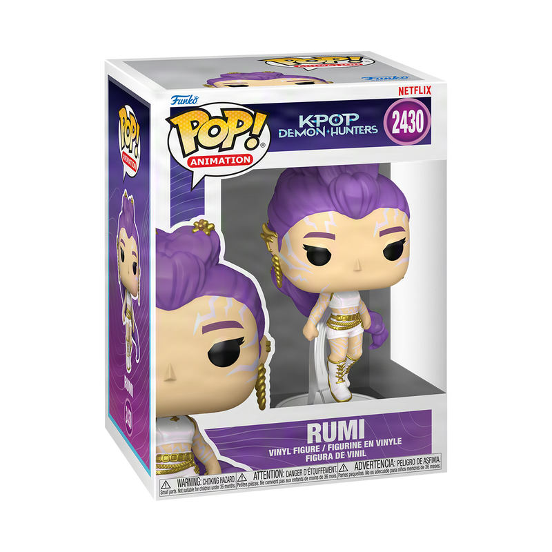 Funko Pop! Netflix K-Pop Demon Hunters – Rumi (HUNTR/X Leader) Glow-in-the-Dark with Chase Vinyl Figure (4 inches)