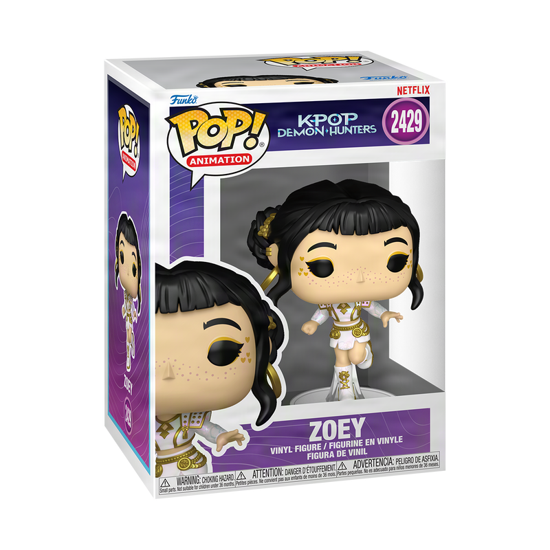 Funko Pop! Netflix K-Pop Demon Hunters Series 2 – Zoey (HUNTR/X Rapper) Vinyl Figure (4 inches)