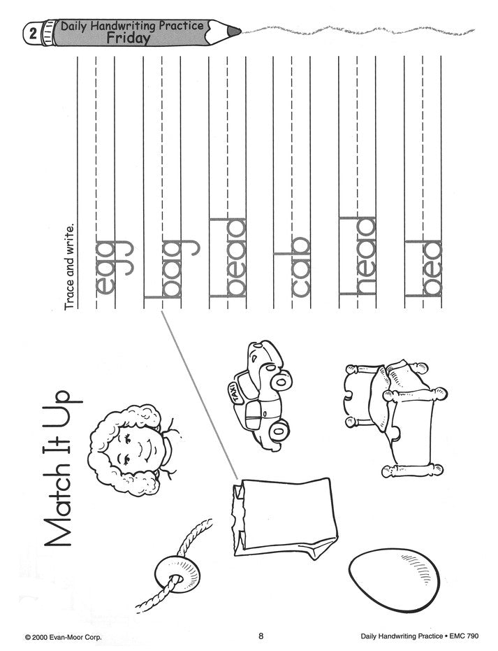 Evan-Moor Daily Handwriting Practice K-Gr 6 Teacher Edition