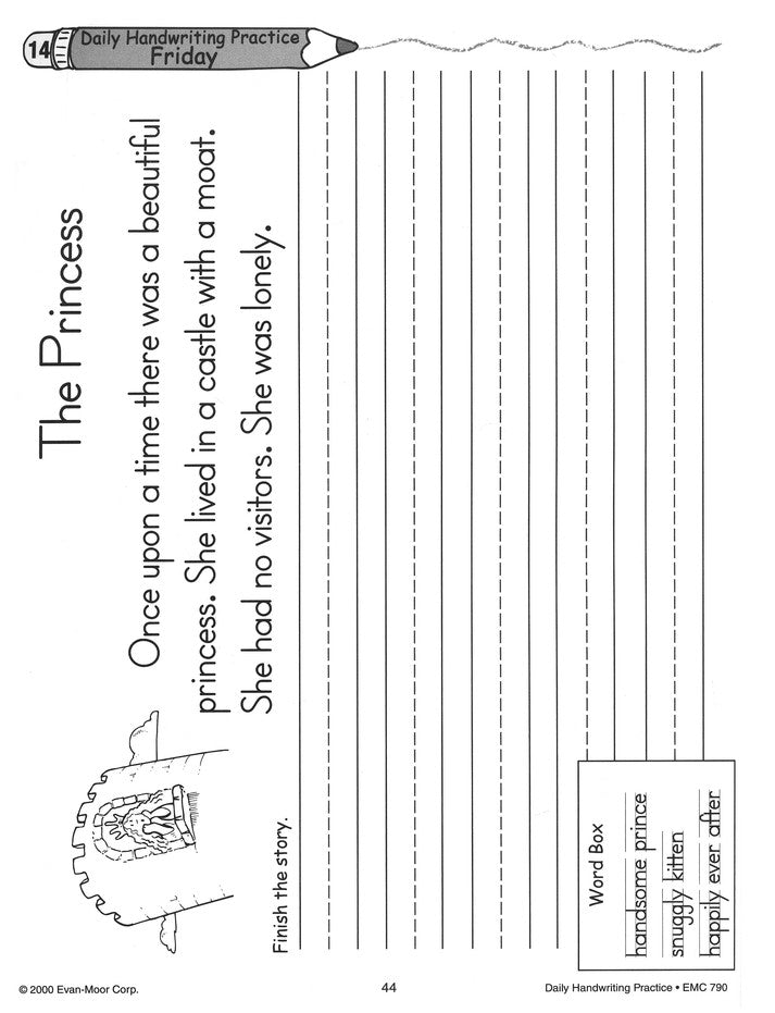 Evan-Moor Daily Handwriting Practice K-Gr 6 Teacher Edition